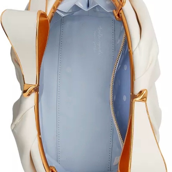 Kate Spade♠️ New York, NWOT Bridal pearlized bow leather bag - Picture 3 of 5